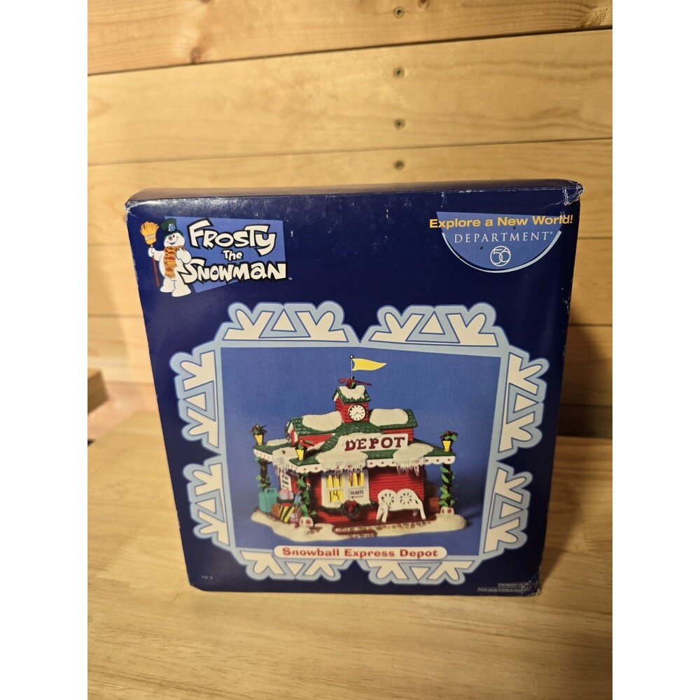 New Sealed Department 56 Frosty the Snowman Snowball Express Depot  #56.59306